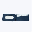 Card holder telefon üçün tünd mavi Dəri